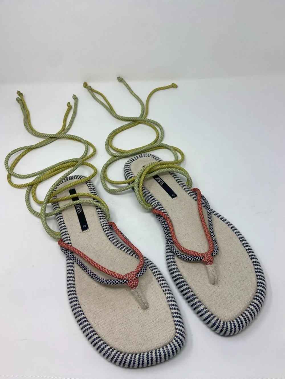 Zara flat rope sandals size 42 - Picture 4 of 16